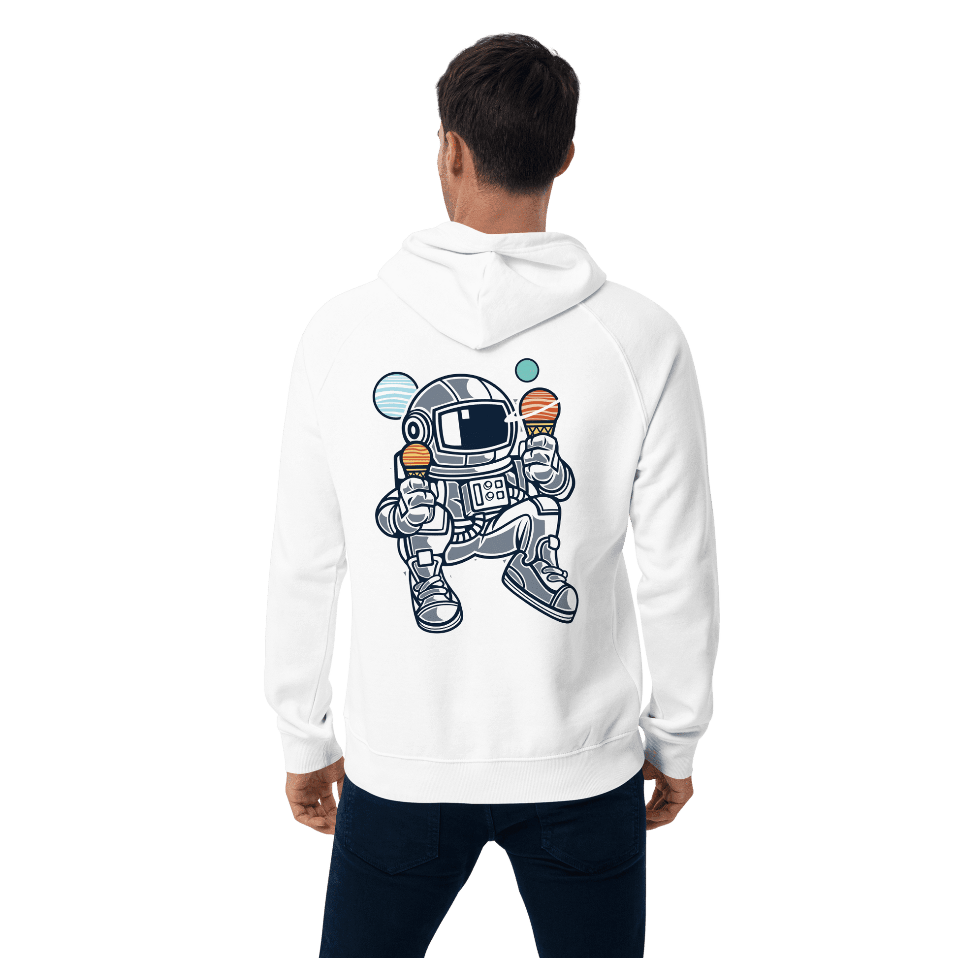 Organic Unisex Relaxing Astronaut Hoodie - Swagodin