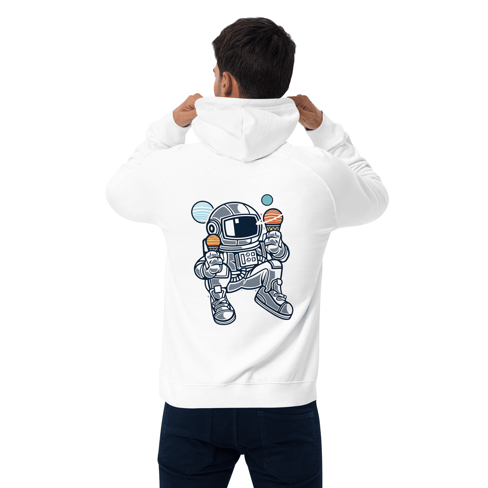 Organic Unisex Relaxing Astronaut Hoodie - Swagodin