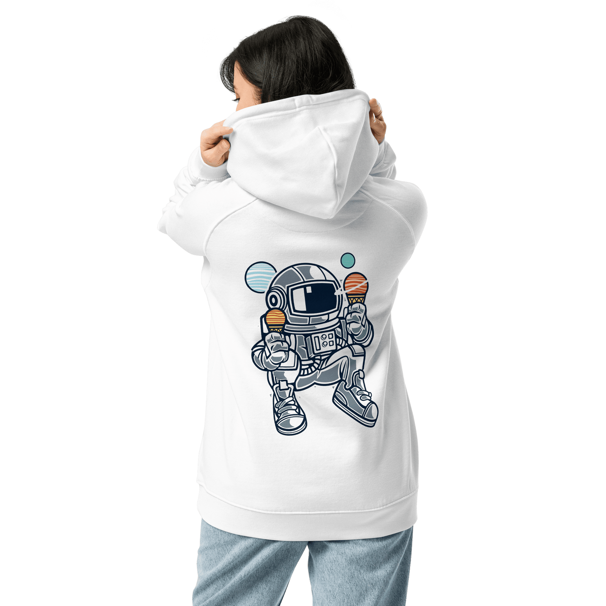 Organic Unisex Relaxing Astronaut Hoodie - Swagodin