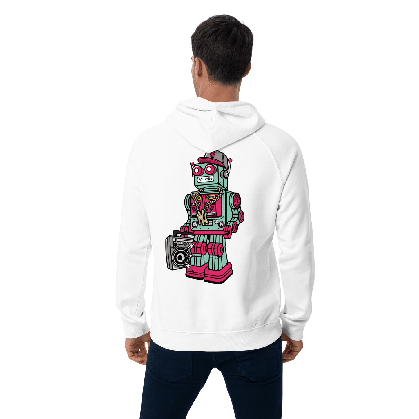 Organic Unisex Robot Hoodie - Swagodin