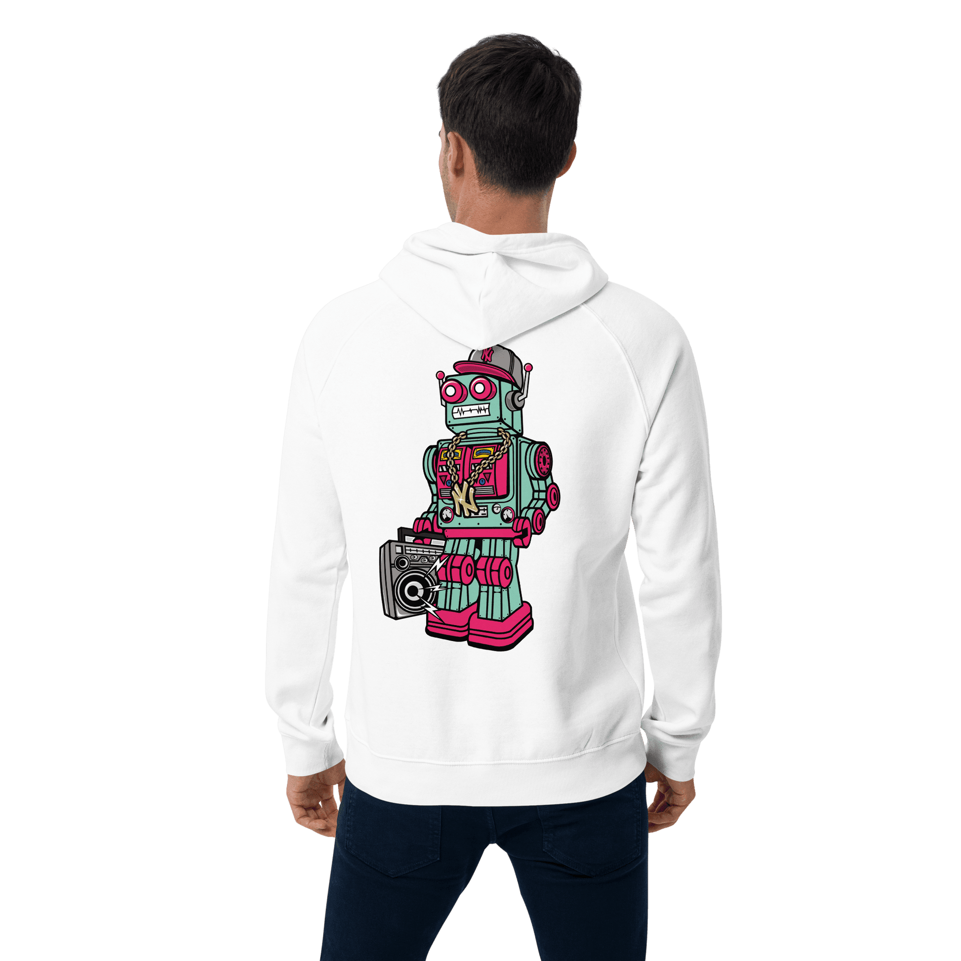 Organic Unisex Robot Hoodie - Swagodin