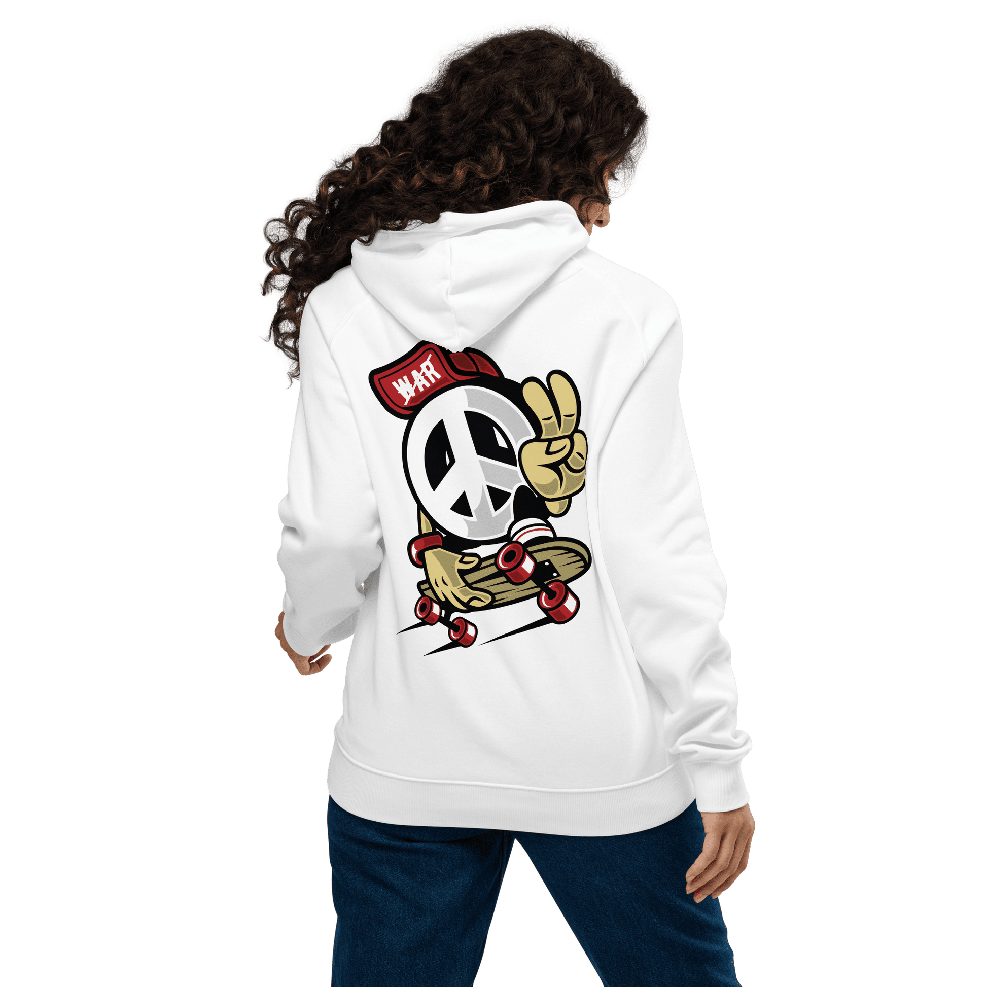 Organic Unisex Skate Peace Hoodie - Swagodin