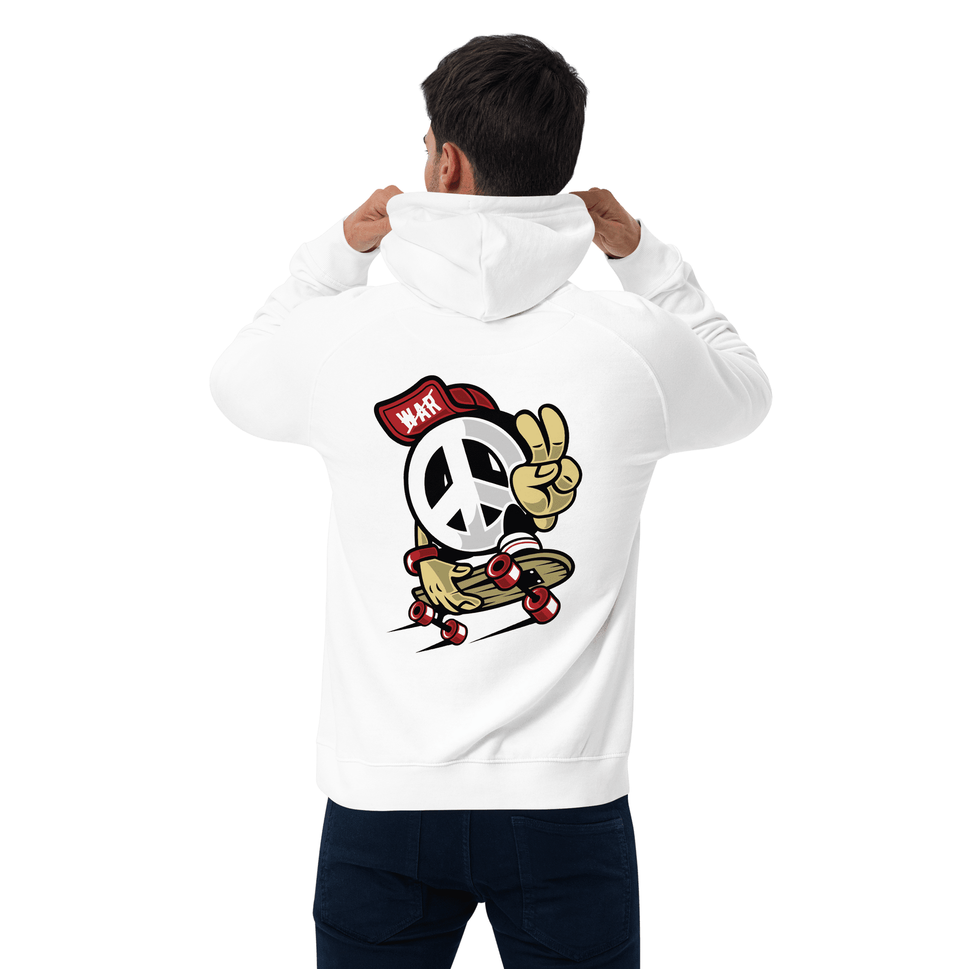 Organic Unisex Skate Peace Hoodie - Swagodin