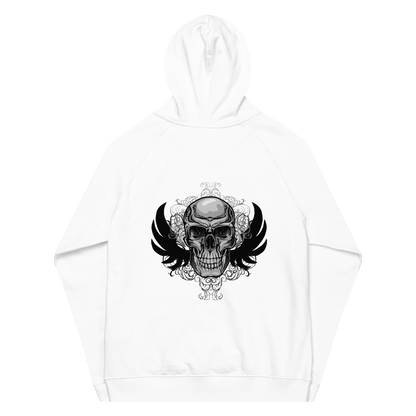 Organic Unisex Skull Wings Hoodie - Swagodin