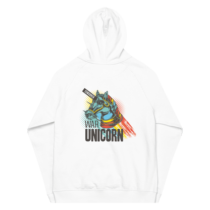 Organic Unisex War Unicorn Hoodie - Swagodin