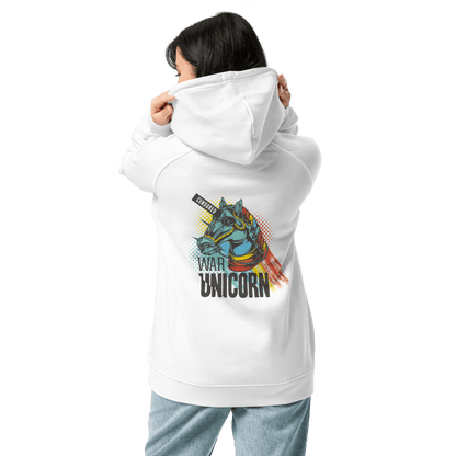 Organic Unisex War Unicorn Hoodie - Swagodin