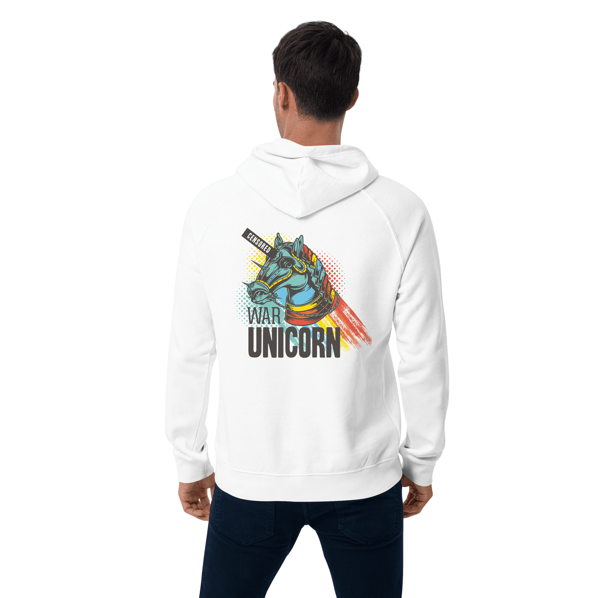 Organic Unisex War Unicorn Hoodie - Swagodin