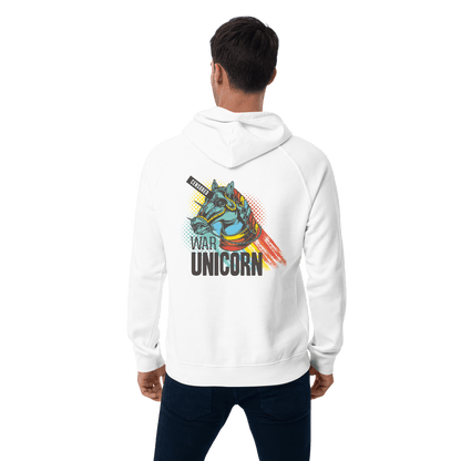 Organic Unisex War Unicorn Hoodie - Swagodin