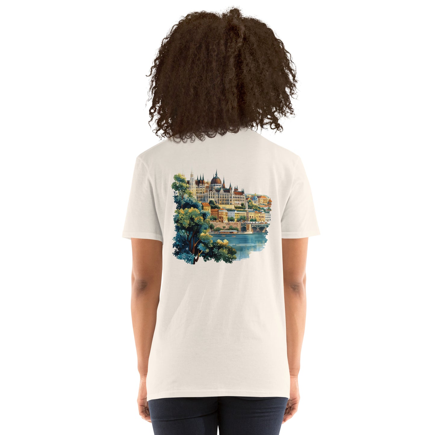 Budapest City Back Print Unisex T-Shirt - Swagodin