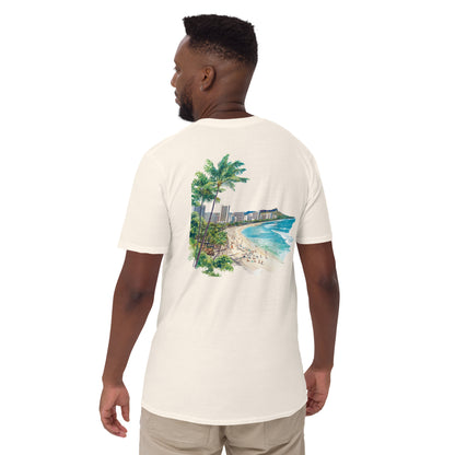 Honolulu City Back Print Unisex T-Shirt - Swagodin