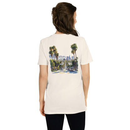 Los Angeles City Back Print Unisex T-Shirt - Swagodin