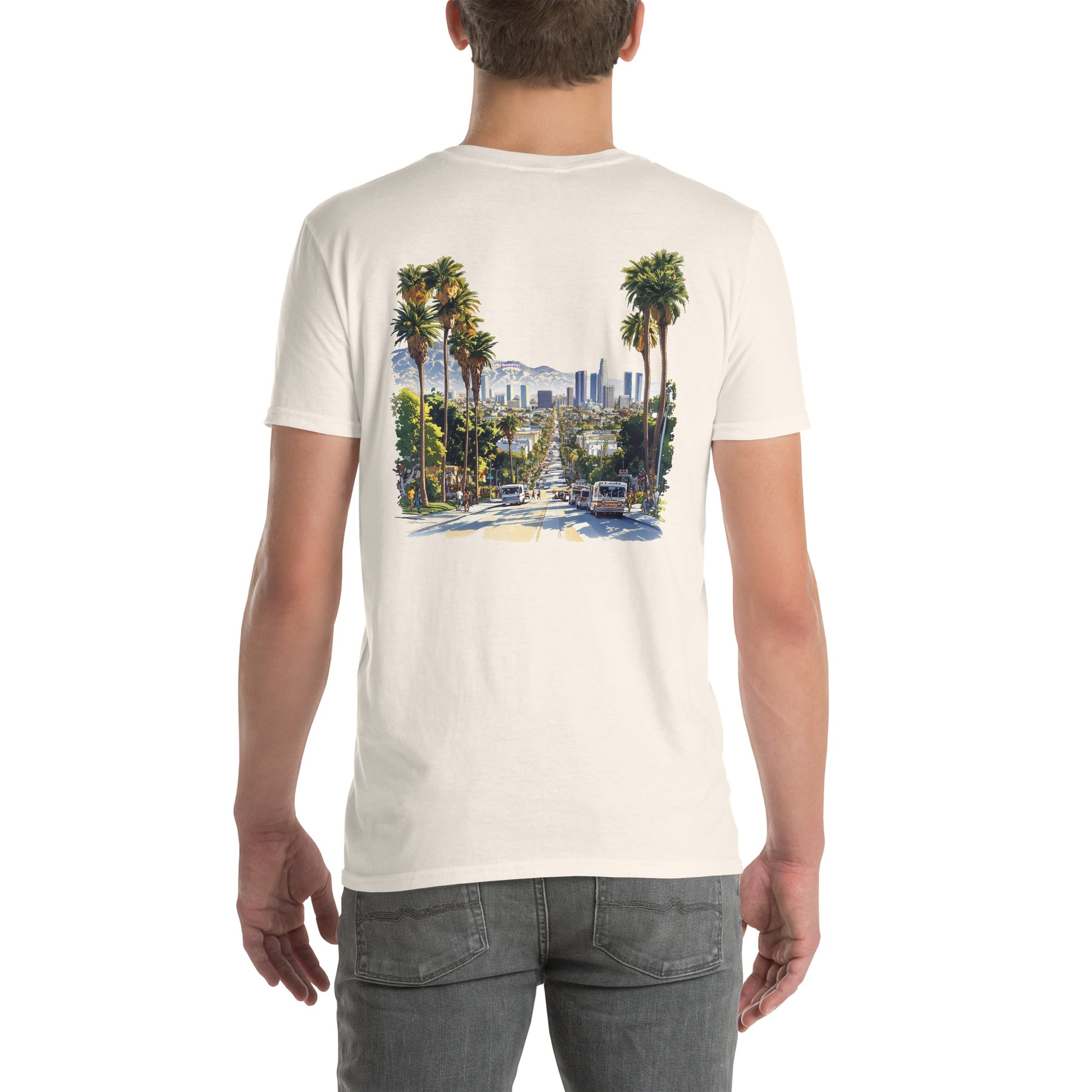 Los Angeles City Back Print Unisex T-Shirt - Swagodin