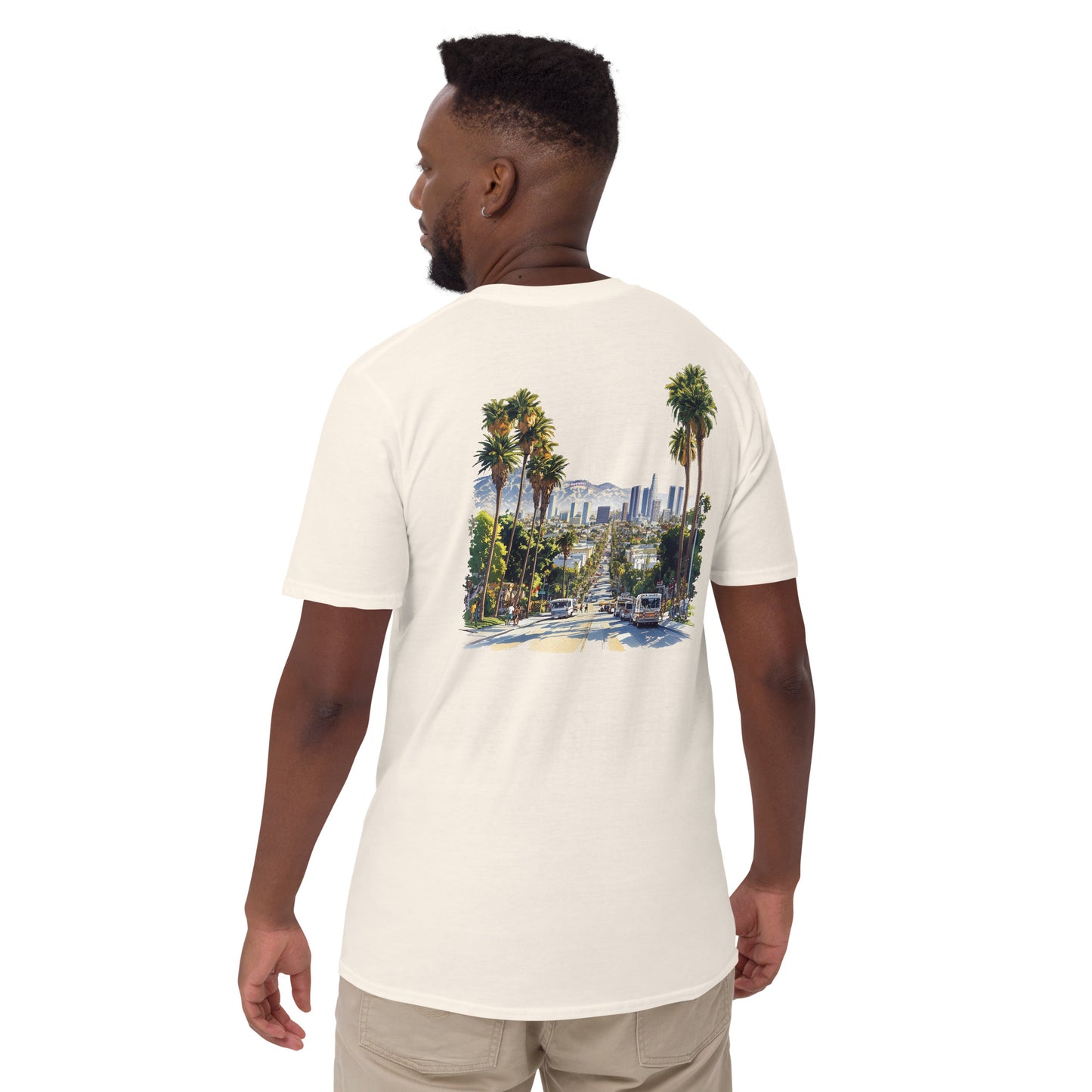 Los Angeles City Back Print Unisex T-Shirt - Swagodin