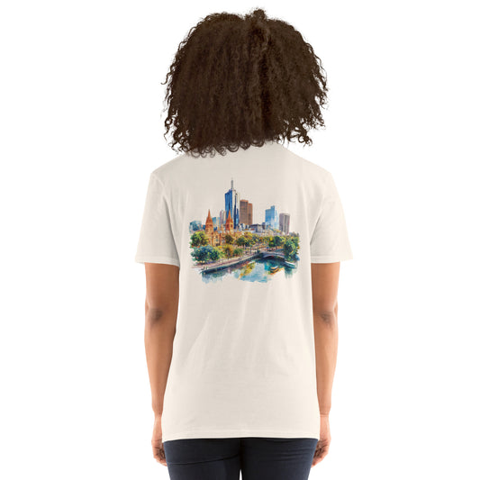 Melbourne City Back Print Unisex T-Shirt - Swagodin