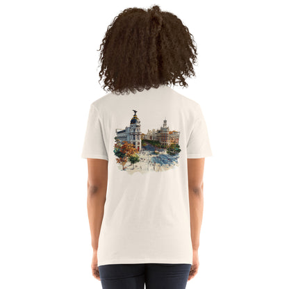 Madrid City Back Print Unisex T-Shirt - Swagodin