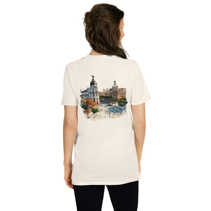 Madrid City Back Print Unisex T-Shirt - Swagodin