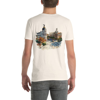 Madrid City Back Print Unisex T-Shirt - Swagodin