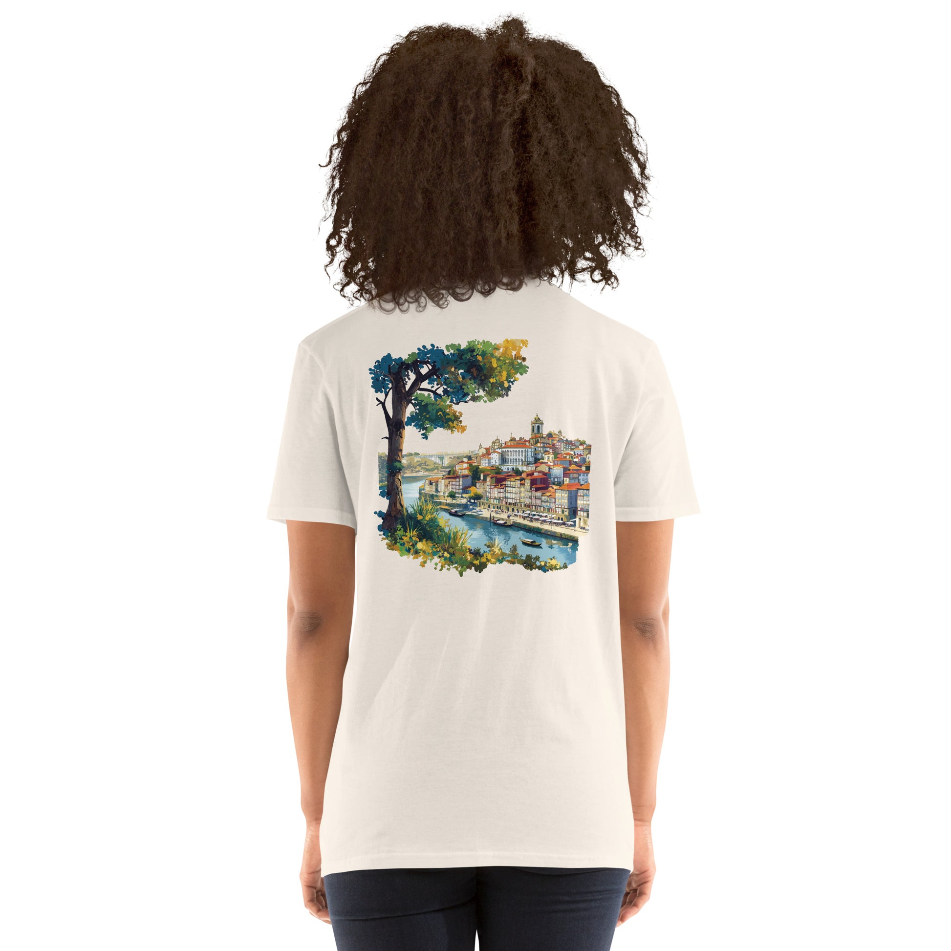 Porto City Back Print Unisex T-Shirt - Swagodin