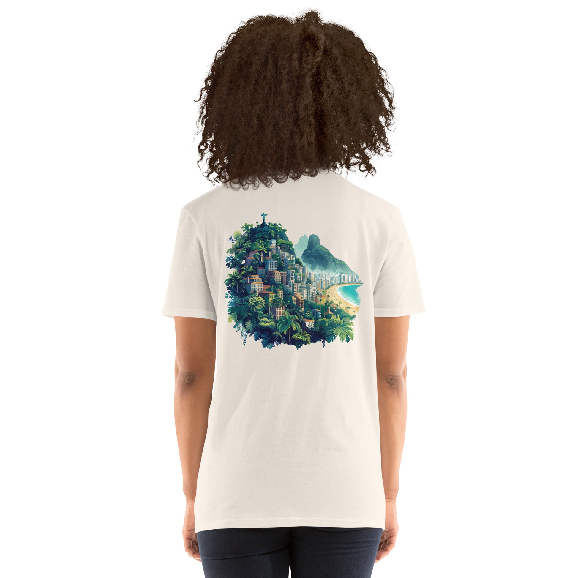 Rio de Janerio City Back Print Unisex T-Shirt - Swagodin