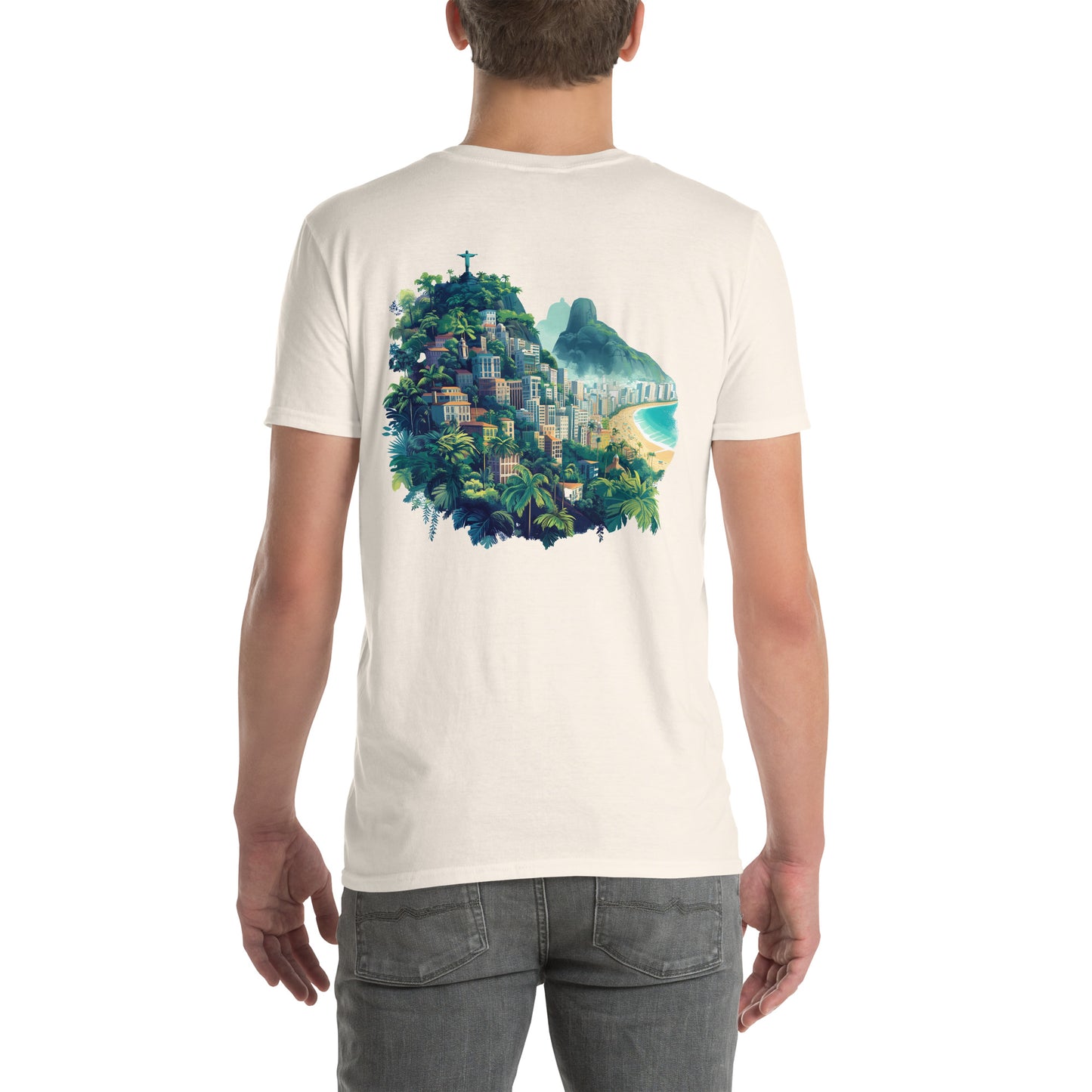 Rio de Janerio City Back Print Unisex T-Shirt - Swagodin