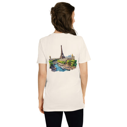 Paris City Back Print Unisex T-Shirt - Swagodin