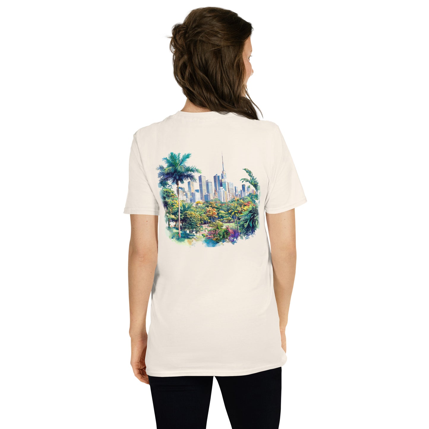 Sao Paolo City Back Print Unisex T-Shirt - Swagodin