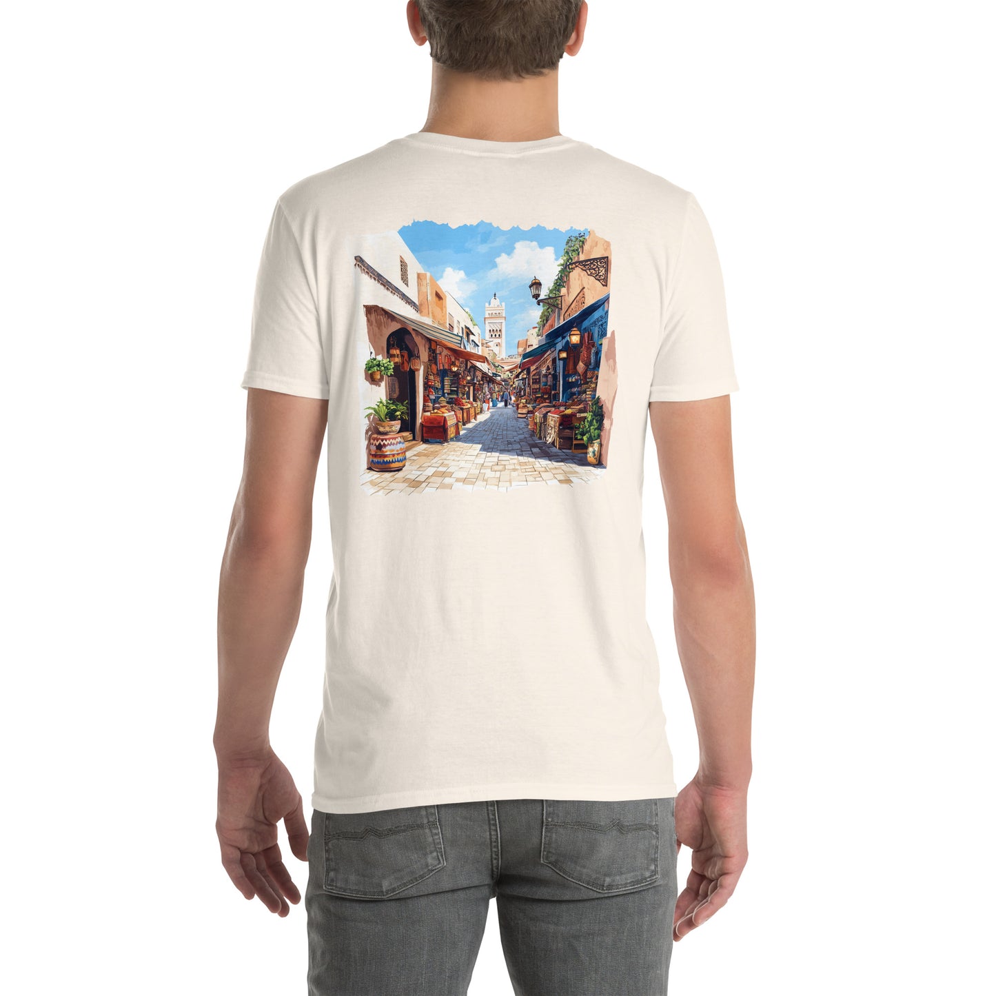 Marrakesh City Back Print Unisex T-Shirt - Swagodin