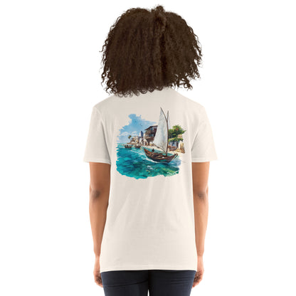 Zanzibar City Back Print Unisex T-Shirt - Swagodin