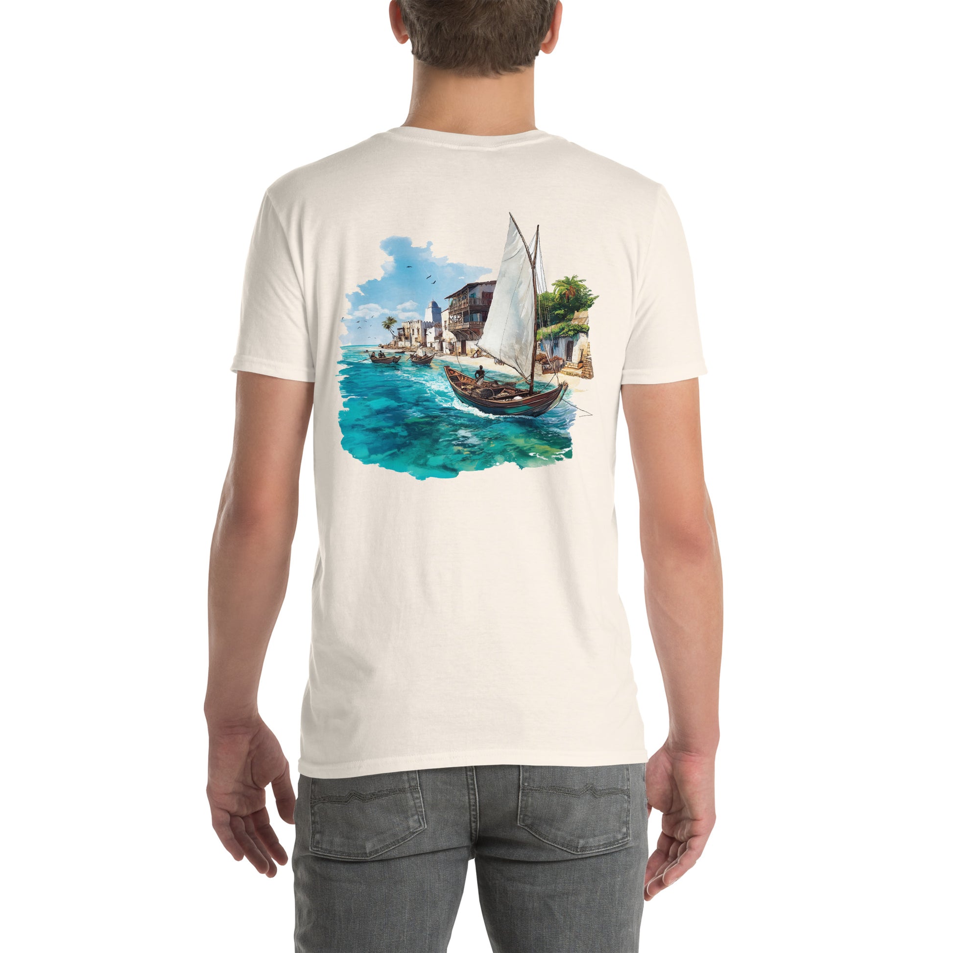 Zanzibar City Back Print Unisex T-Shirt - Swagodin