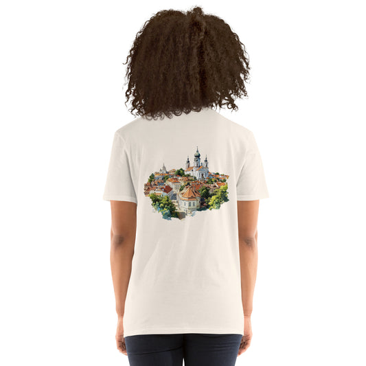 Vilnius City Back Print Unisex T-Shirt - Swagodin