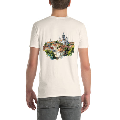 Vilnius City Back Print Unisex T-Shirt - Swagodin