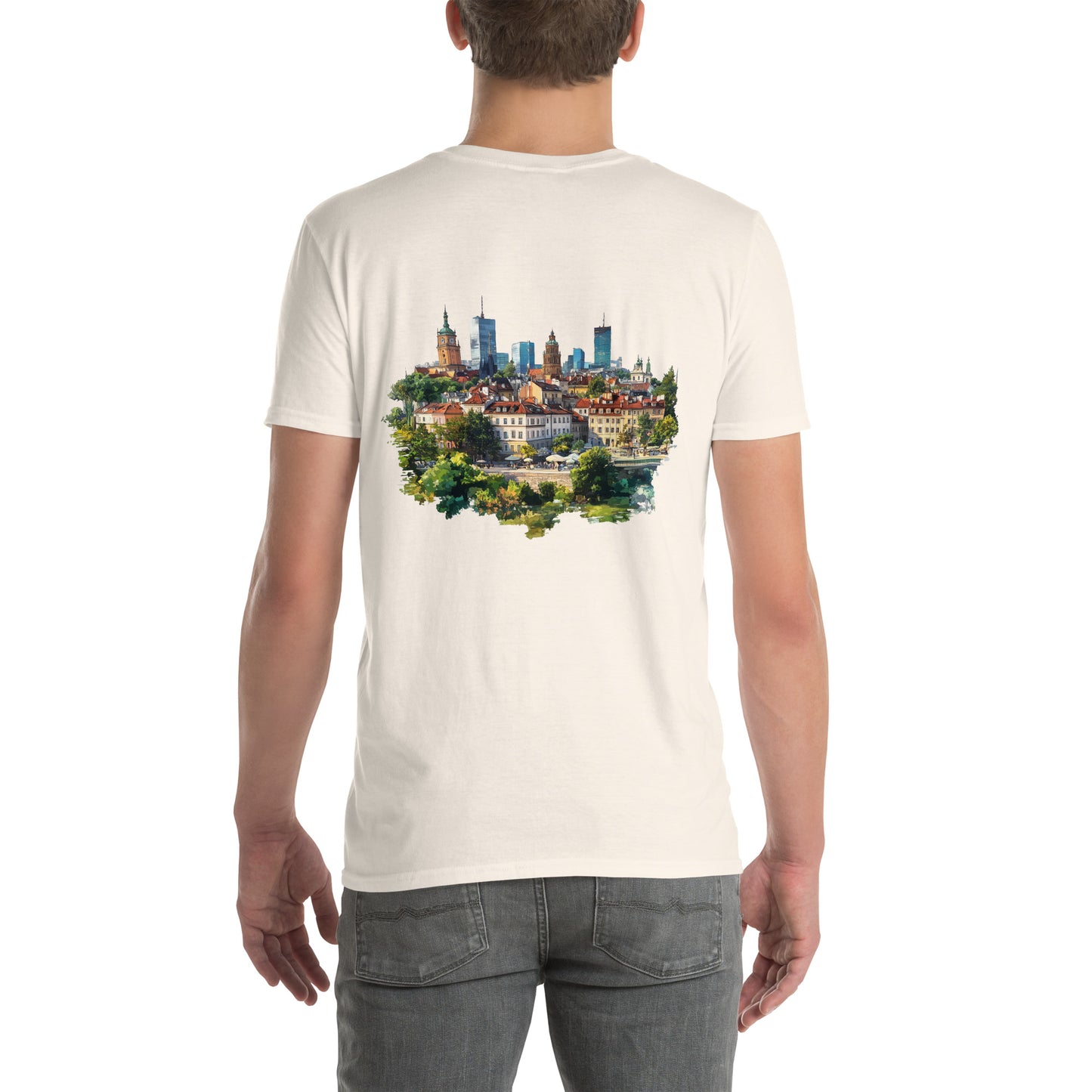 Warsaw City Back Print Unisex T-Shirt - Swagodin