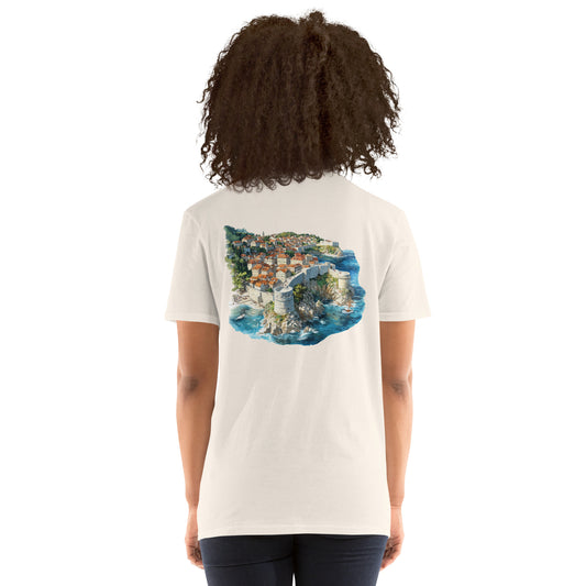 Dubrovnik City Back Print Unisex T-Shirt - Swagodin