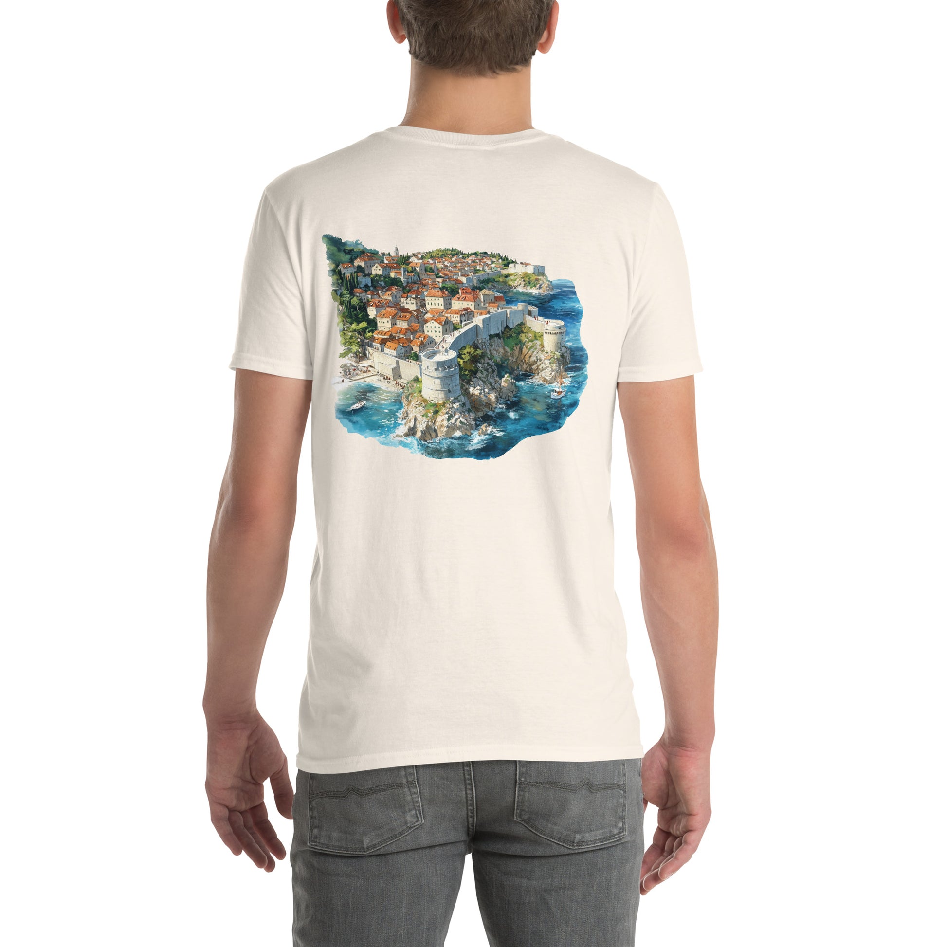 Dubrovnik City Back Print Unisex T-Shirt - Swagodin