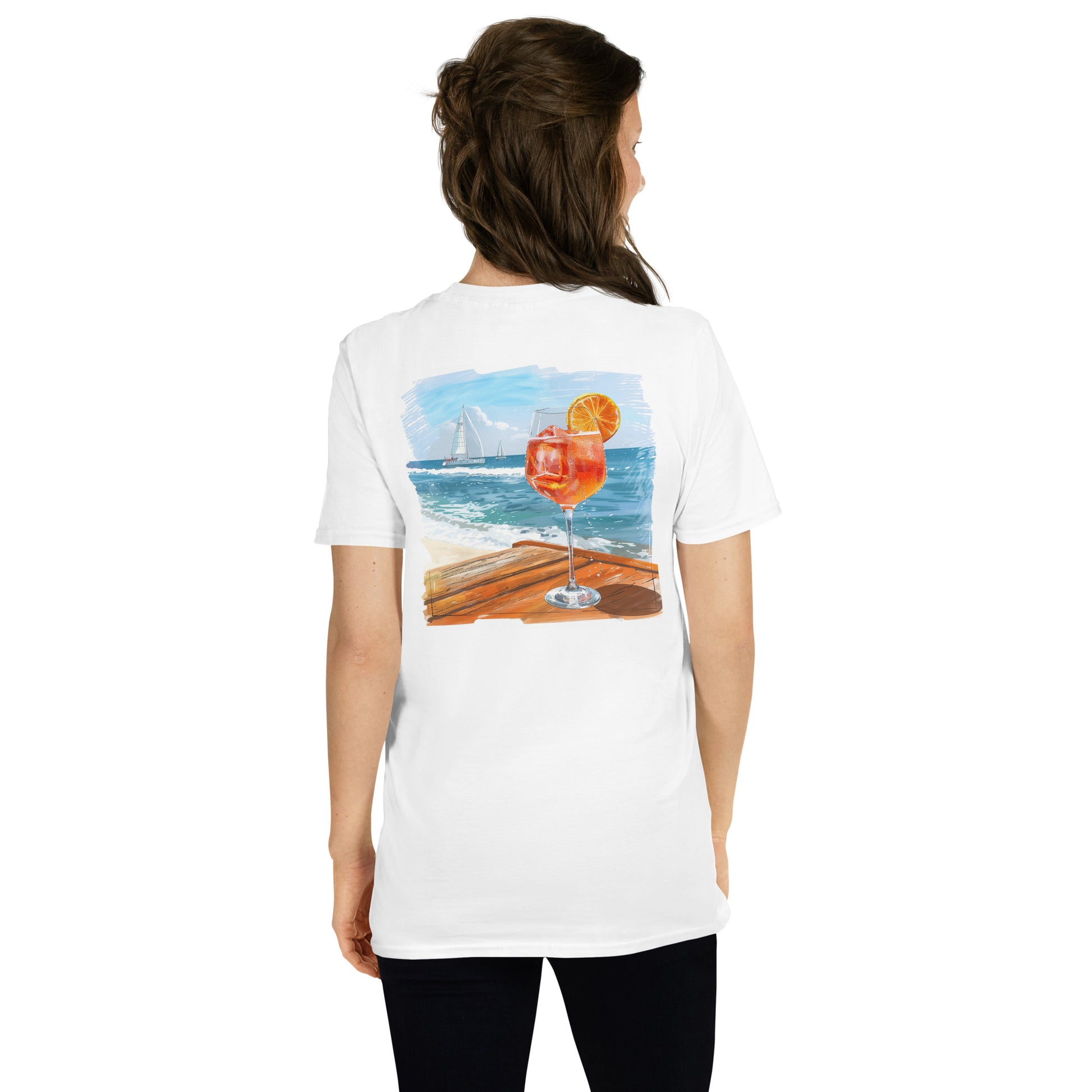 Aperol Spritz Back Print Unisex T-Shirt - Swagodin