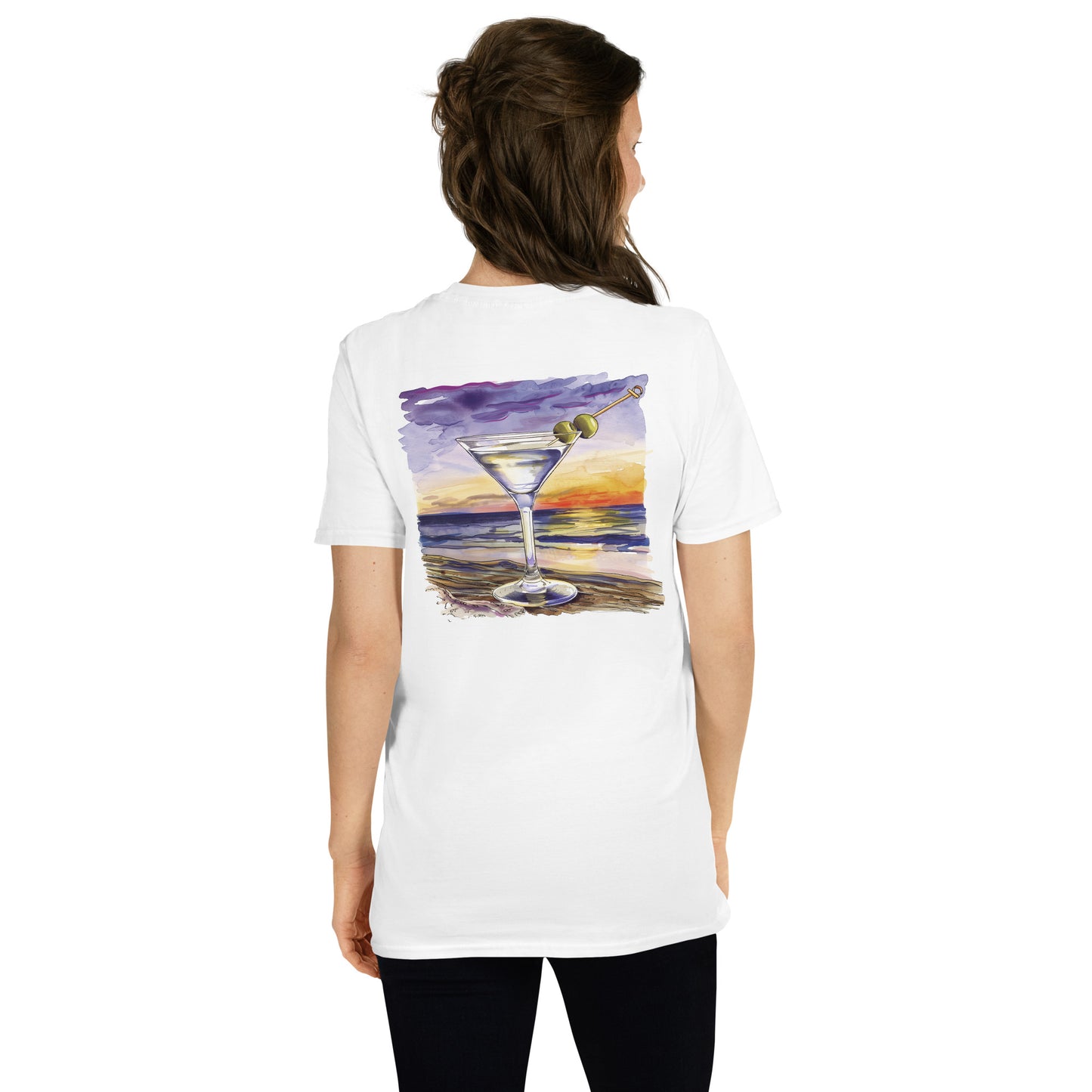 Dry Martini Back Print Unisex T-Shirt - Swagodin