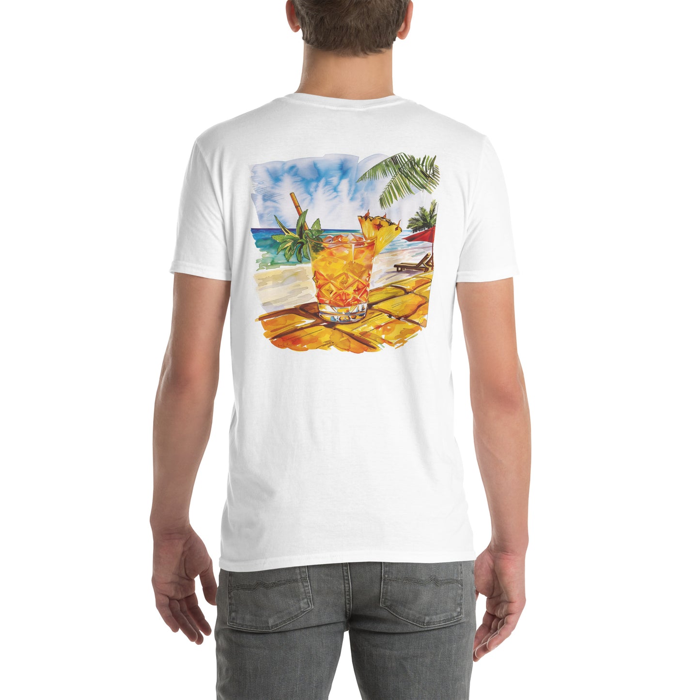 Mai Tai Back Print Unisex T-Shirt - Swagodin