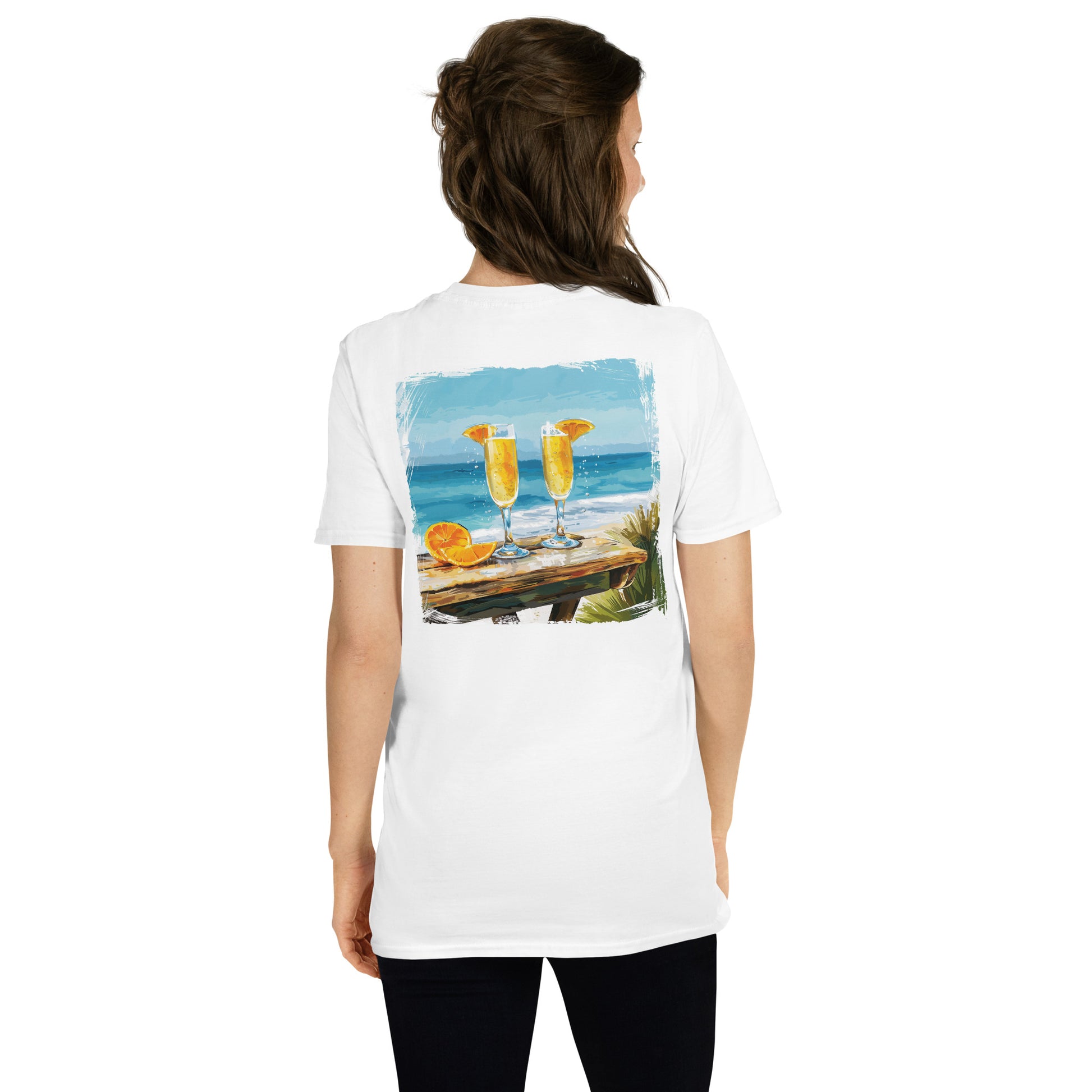 Mimosa Back Print Unisex T-Shirt - Swagodin