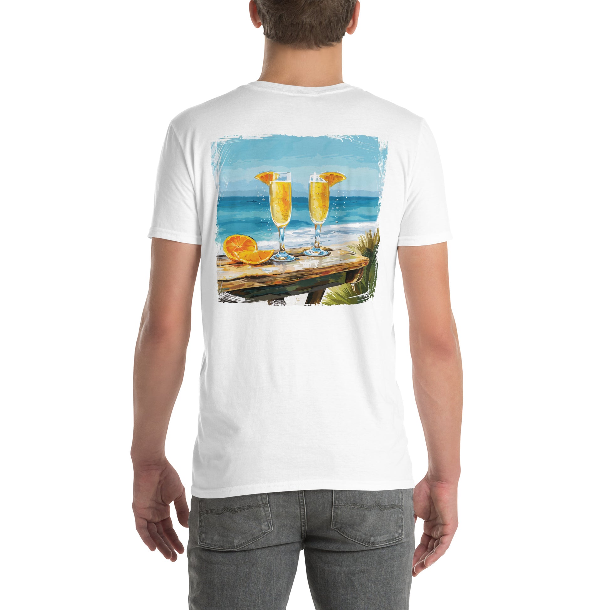 Mimosa Back Print Unisex T-Shirt - Swagodin