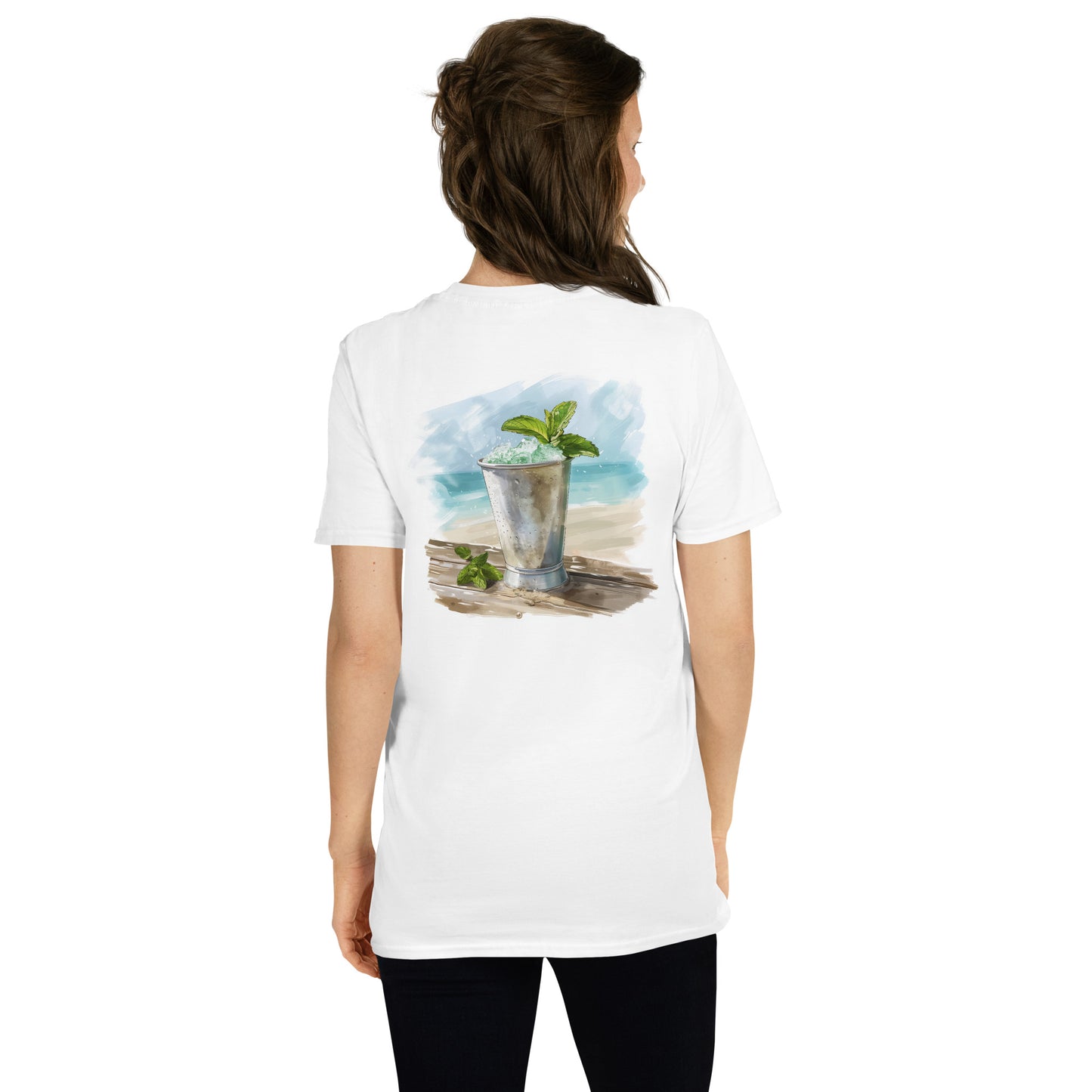 Mint Julep Back Print Unisex T-Shirt - Swagodin