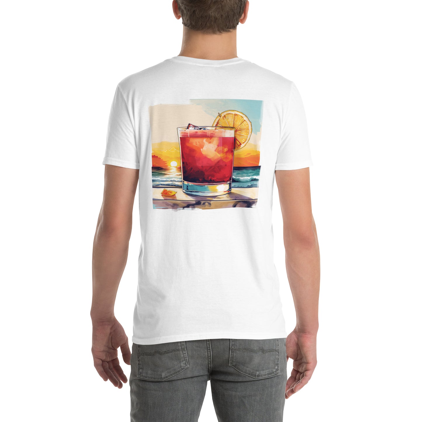 New York Sour Back Print Unisex T-Shirt - Swagodin