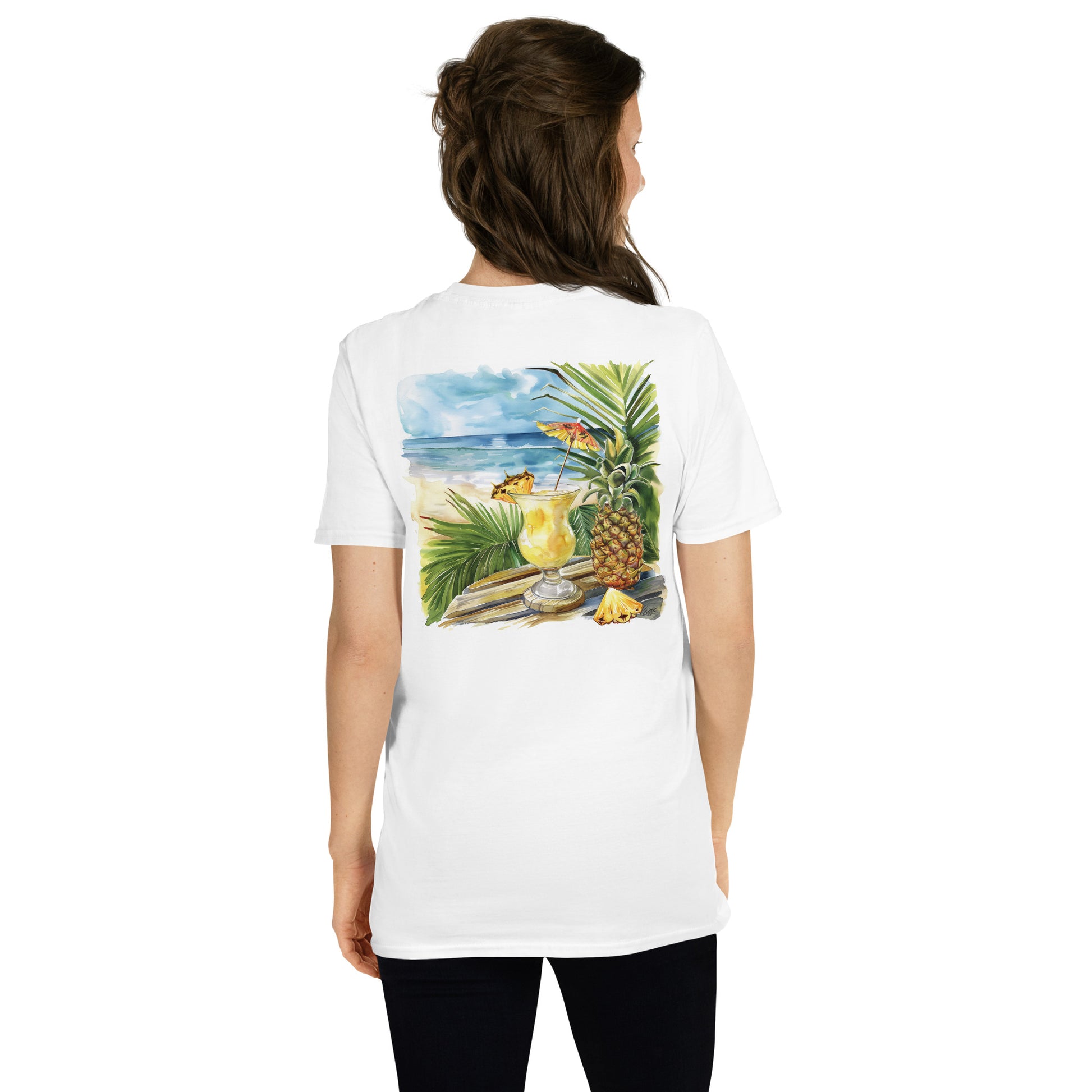 Pina Colada Back Print Unisex T-Shirt - Swagodin