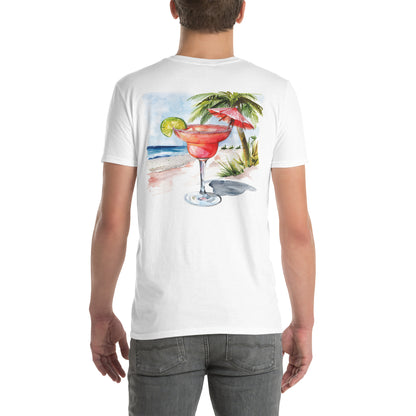 Strawberry Daiquiri Back Print Unisex T-Shirt - Swagodin