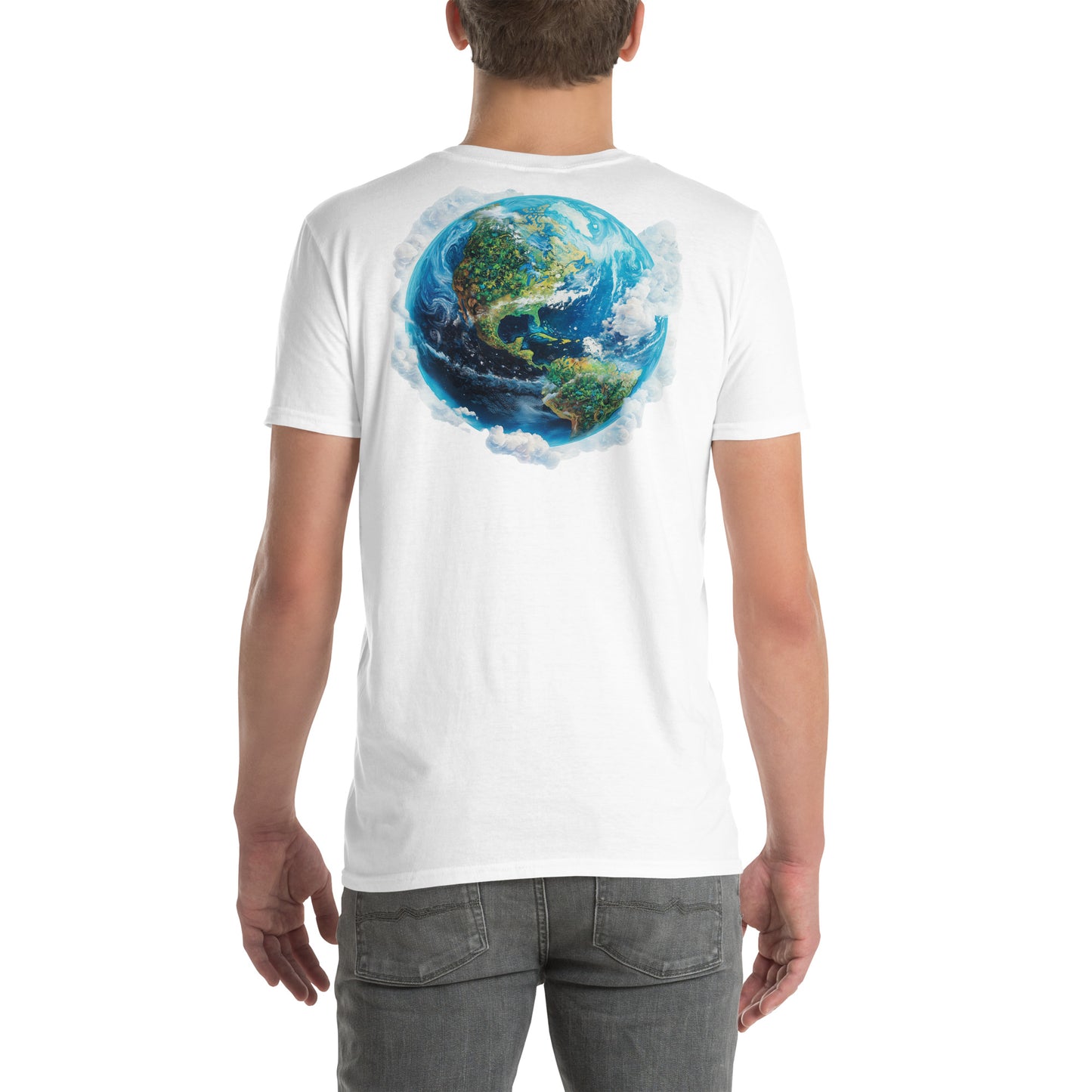 Earth Back Print Unisex T-Shirt - Swagodin