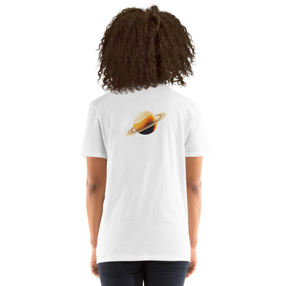 Saturn Back Print Unisex T-Shirt - Swagodin