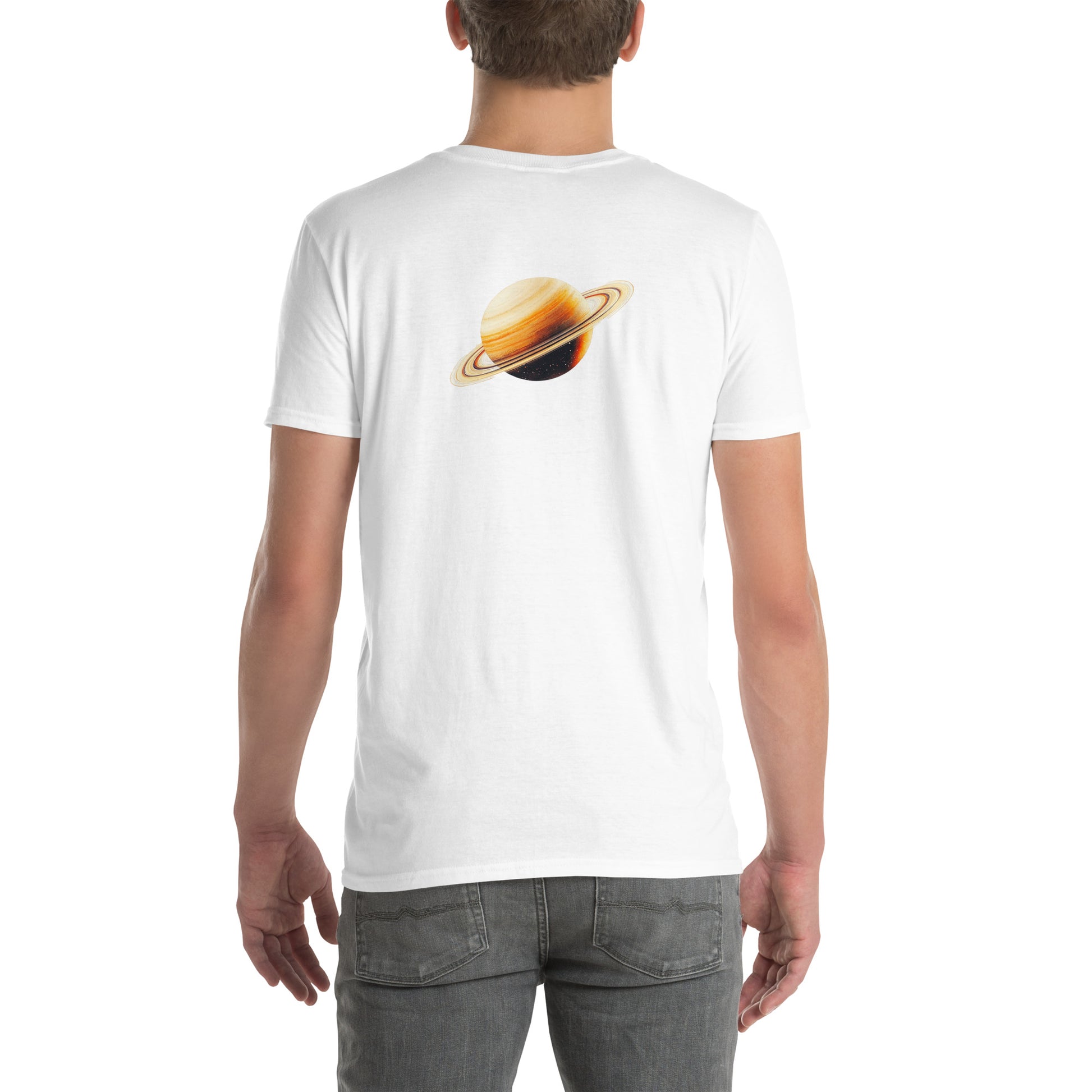 Saturn Back Print Unisex T-Shirt - Swagodin