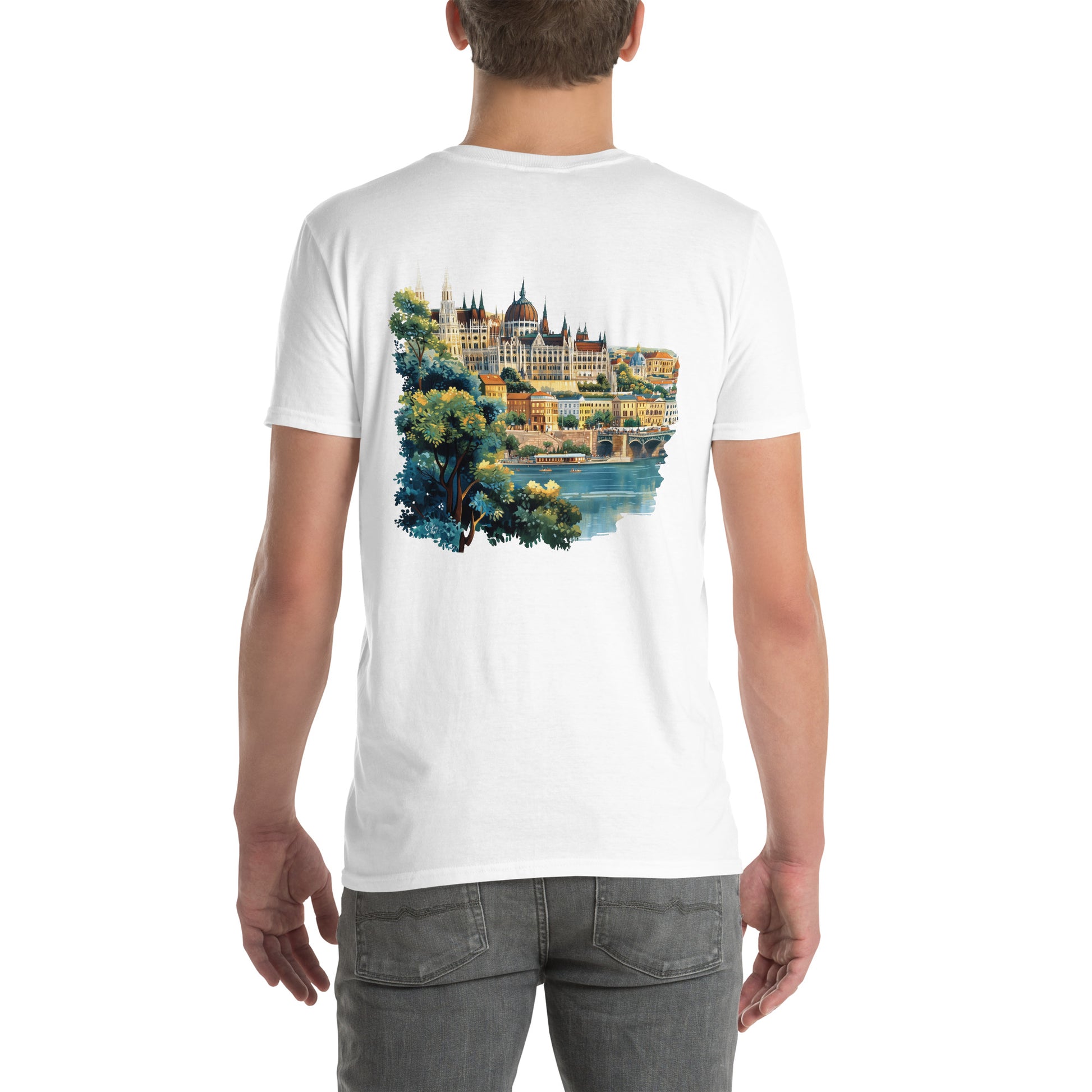 Budapest City Back Print Unisex T-Shirt - Swagodin