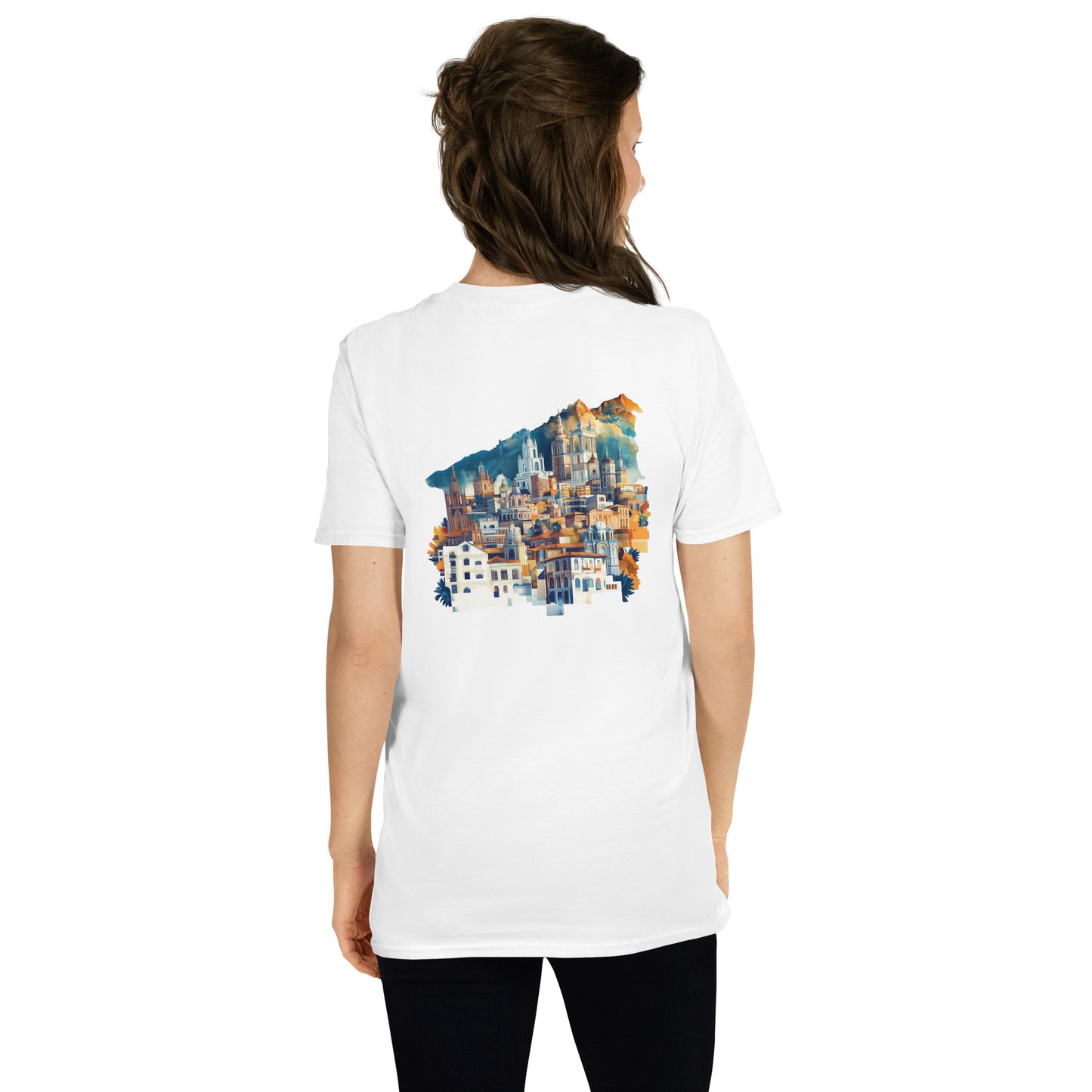 Bogota City Back Print Unisex T-Shirt - Swagodin