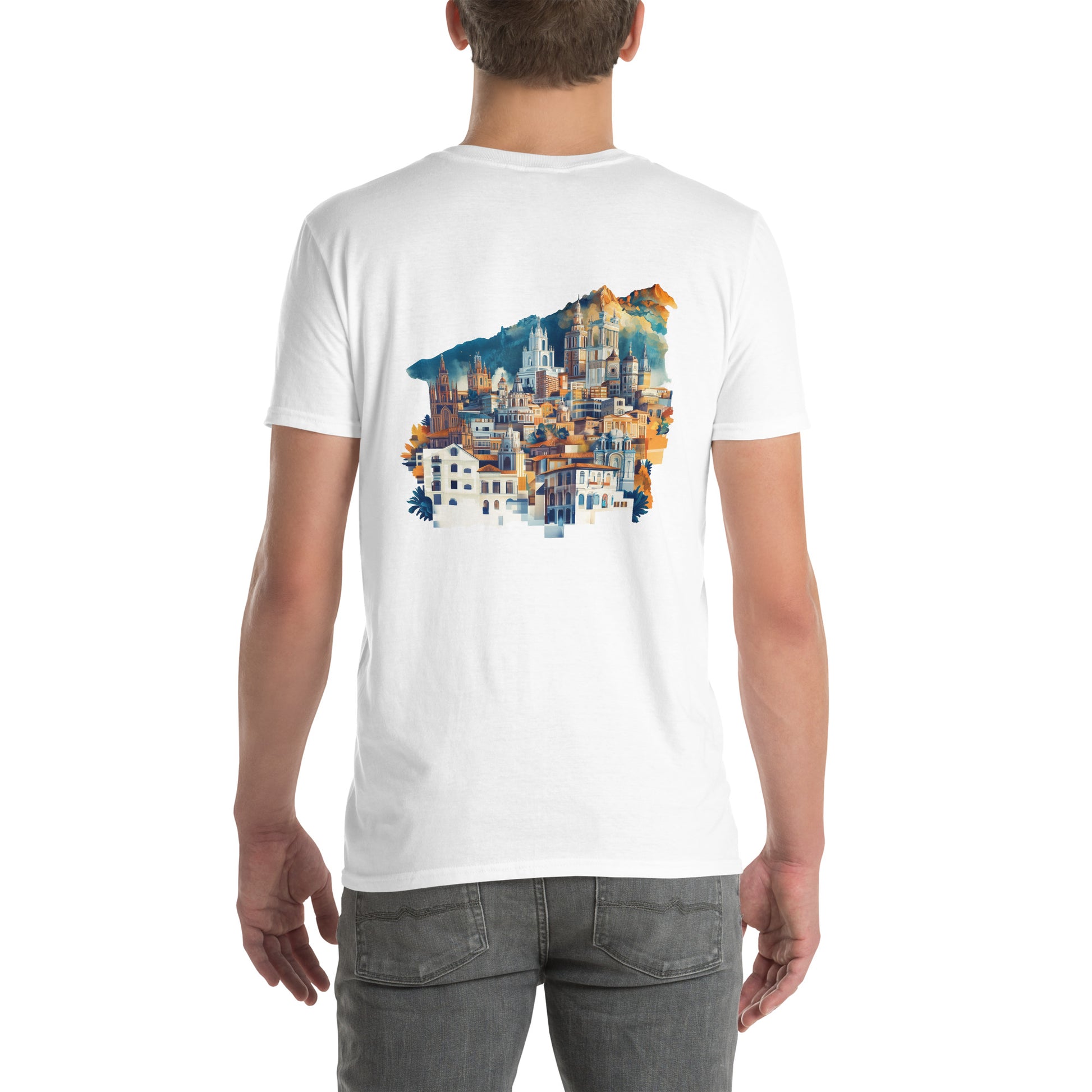 Bogota City Back Print Unisex T-Shirt - Swagodin