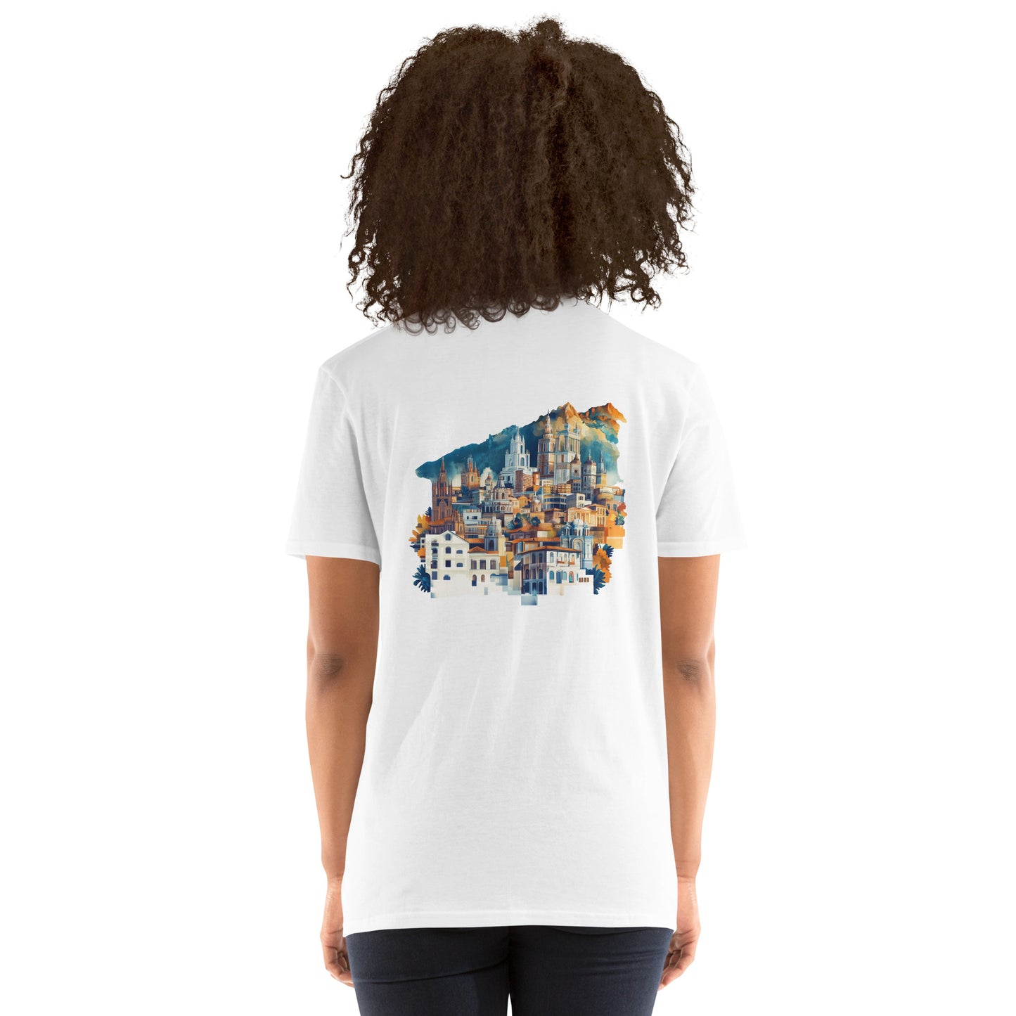 Bogota City Back Print Unisex T-Shirt - Swagodin